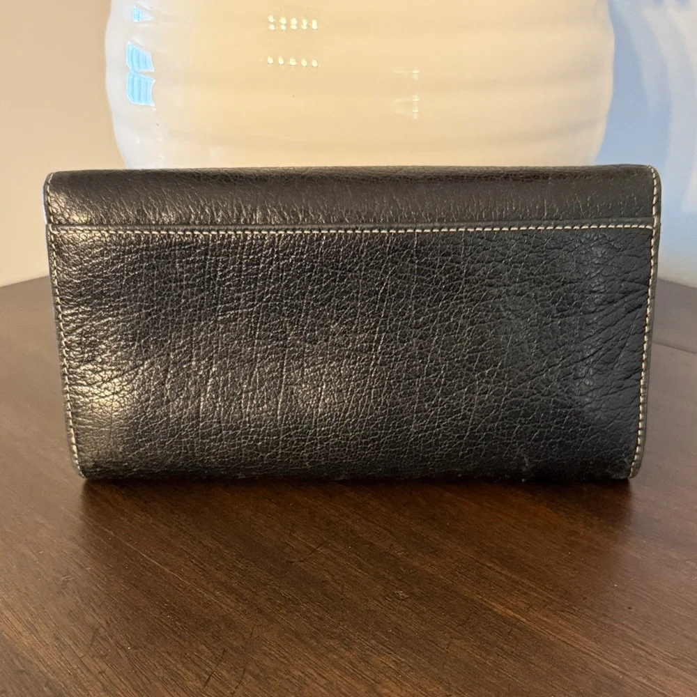 Kate Spade Midnight Black Leather Wallet - Picture 3 of 8
